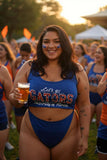 UF Blue Cut-Out Bodysuit - L/XL