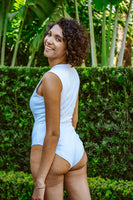 UF White Pique Bodysuit - S/M