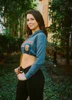 Syracuse University LS Crop Hoodie -S/M